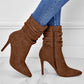 ⏰Maximal 50 % Rabatt🏆Kurze Damenstiefel mit hohem Absatz und spitzer Zehe