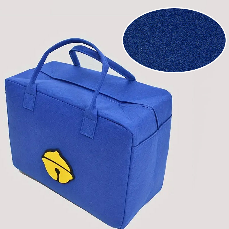 Reisetasche aus Filz mit Cartoon-Muster
