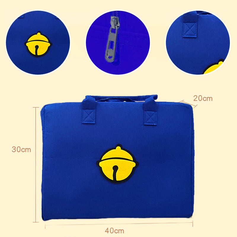 Reisetasche aus Filz mit Cartoon-Muster