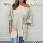 Lockere, plissierte Off-Shoulder-Blusen für Damen