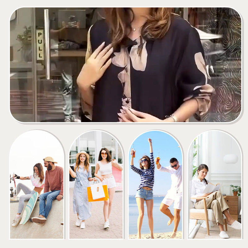 🌸Frühlingsangebote🌸 Lässiges 2-teiliges Set aus Hemd und Hose mit Revers für Damen