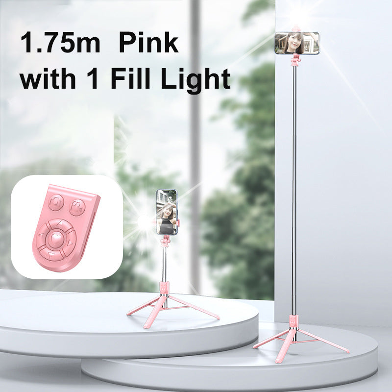 Bluetooth-Selfie-Stick-Stativ mit LED-Fotolicht