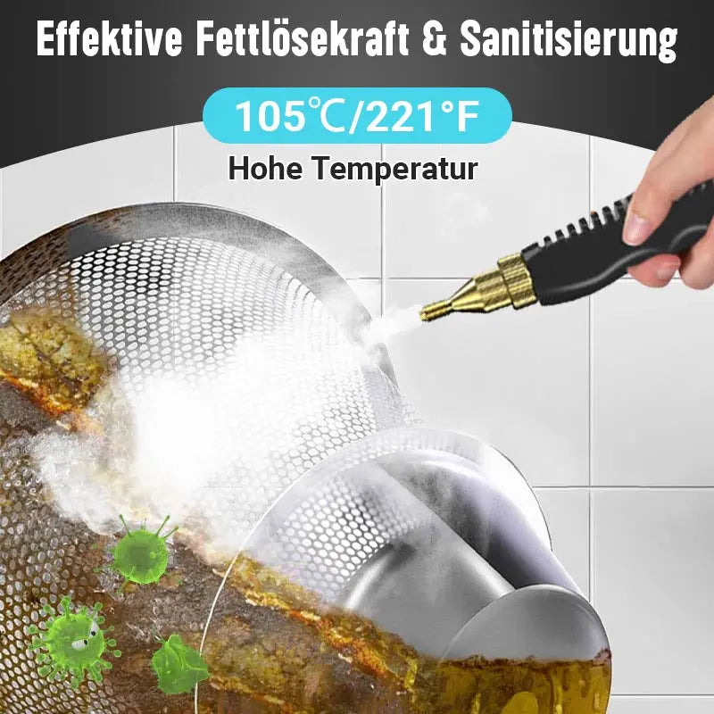 🔥 60 % RABATT! 💨 INDUSTRIELLE DAMPFREINIGER 2500 W – Chemikalienfreie Desinfektion und Fettentfernung, ideal für Küchen 🌟🧼