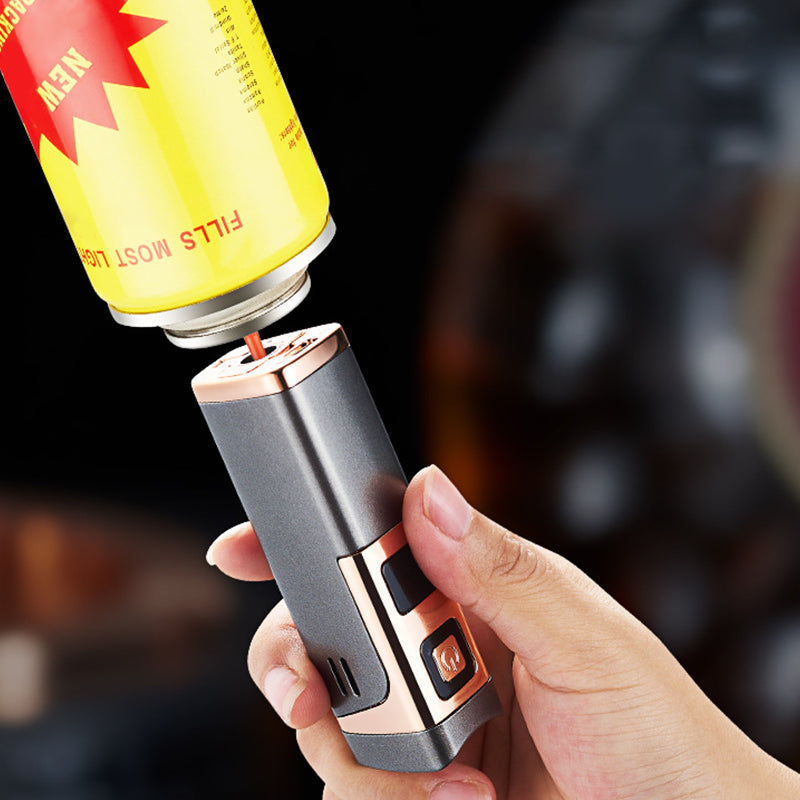 🔋Intelligentes Feuerzeug mit LED-Leistungsanzeige und extrem leistungsstarker blauer Flamme