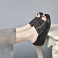 2025 Neues Design🌸👠Glänzende Sandalen mit Keilabsatz für Damen
