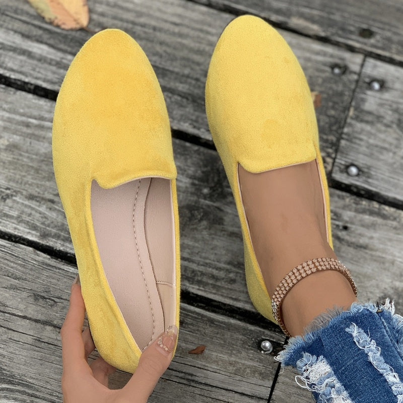 🔥Heißer Verkauf🔥 Lässige, einfarbige flache Schuhe für Damen