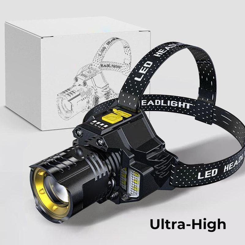 🔥 Nur für kurze Zeit – 62 % Rabatt! 💡Wasserdichte,wiederaufladbare Outdoor-Stirnlampe mit Stirnband