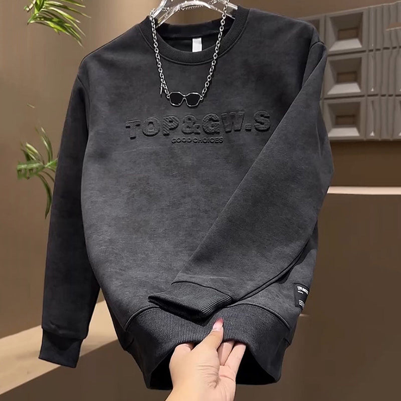 Lässiges Rundhals-Sweatshirt für Herren