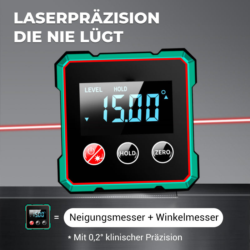 🧰Ostern Heißer Verkauf 50% Rabatt☀️2-in-1 Magnetischer digitaler Laser-Neigungsmesser