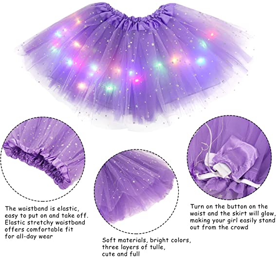 💕Heißer Verkauf 49 % Rabatt🌸✨Magischer & leuchtender LED-Tutu-Rock✨