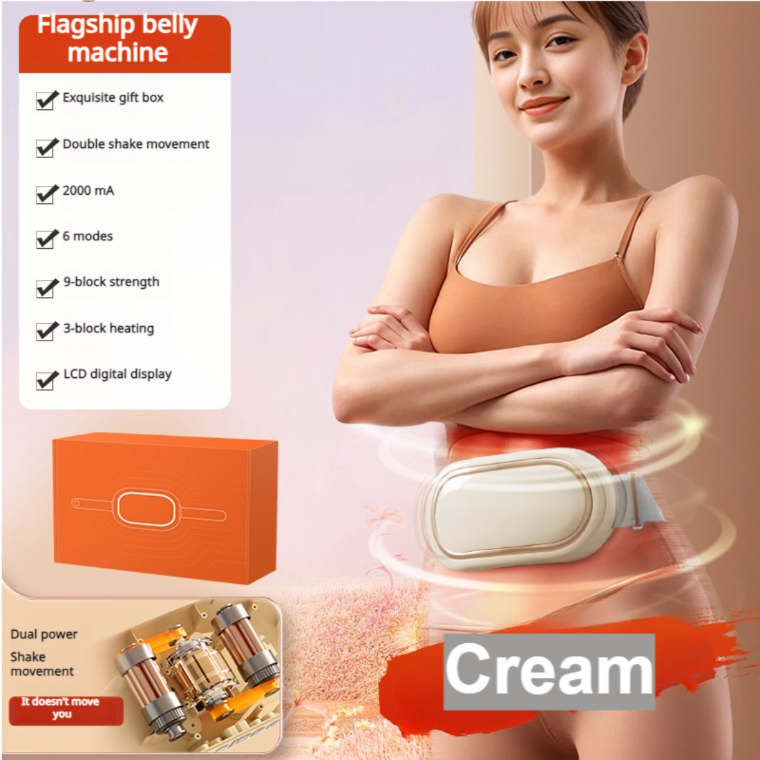 Wiederaufladbare fettreiche und körperförmige Taillenmassagegeräte