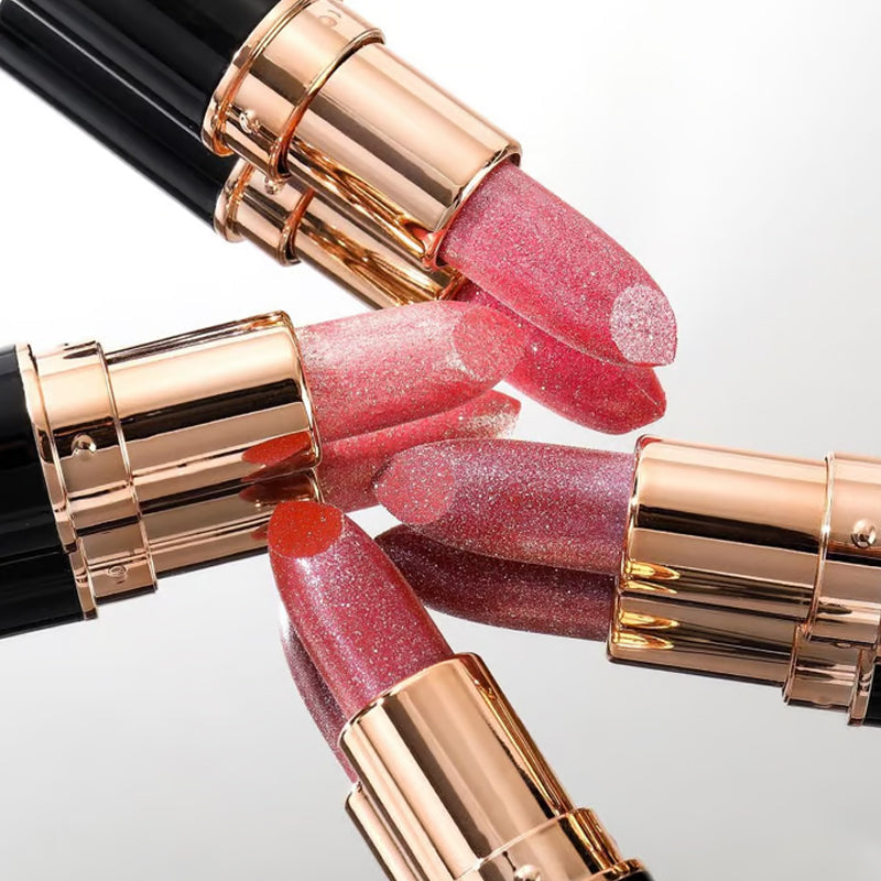 Kaufen Sie 1 und erhalten Sie 1 gratis💋Wasserfester und feuchtigkeitsspendender Glitzer-Lippenstift