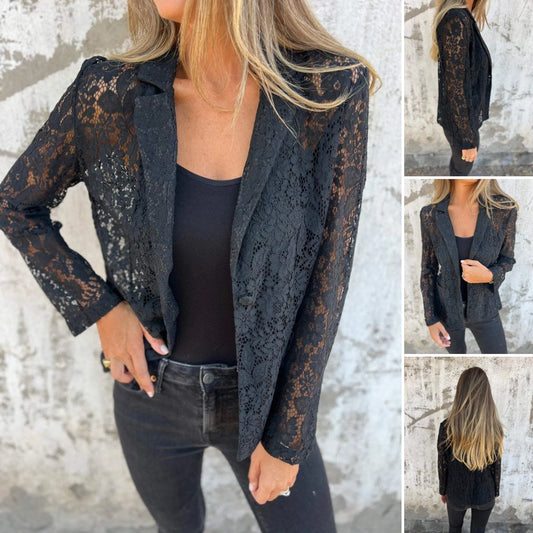 Blazer aus durchgehendem Spitzennetz💖Kaufen Sie 2 und erhalten Sie kostenlosen Versand