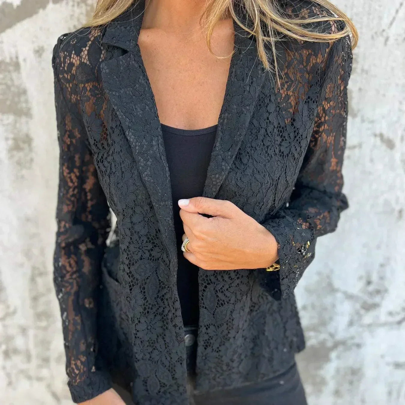 Blazer aus durchgehendem Spitzennetz💖Kaufen Sie 2 und erhalten Sie kostenlosen Versand