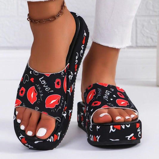 🌸✨Rutschfeste, schweißabsorbierende Plateau-Slipper