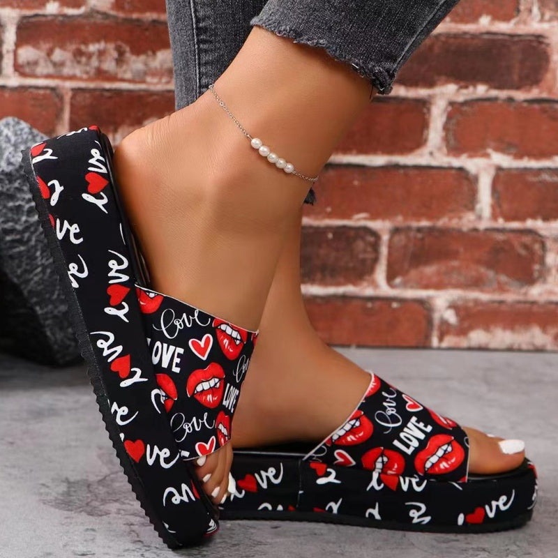 🌸✨Rutschfeste, schweißabsorbierende Plateau-Slipper