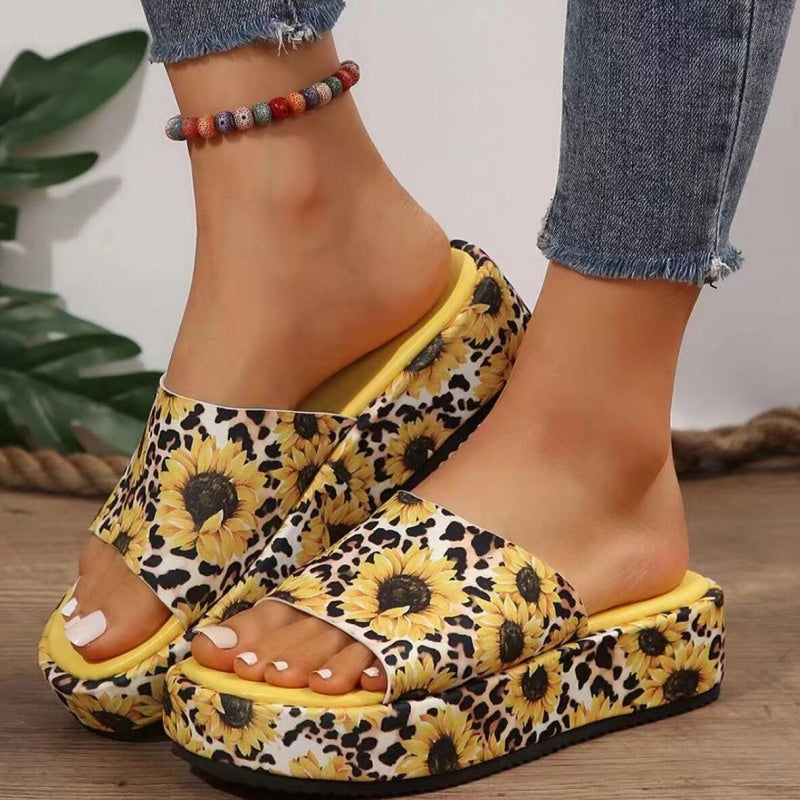 🌸✨Rutschfeste, schweißabsorbierende Plateau-Slipper