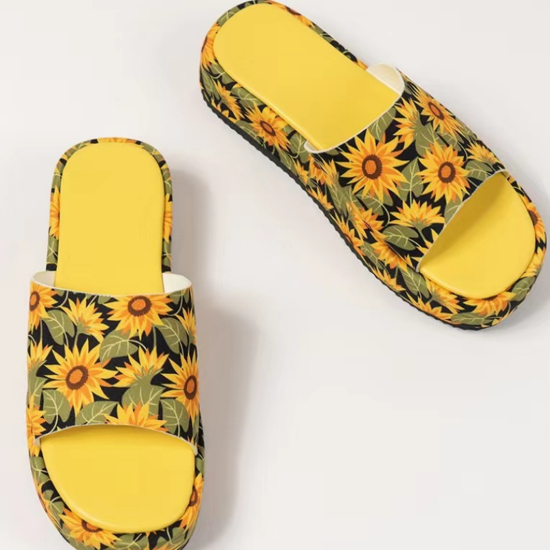 🌸✨Rutschfeste, schweißabsorbierende Plateau-Slipper