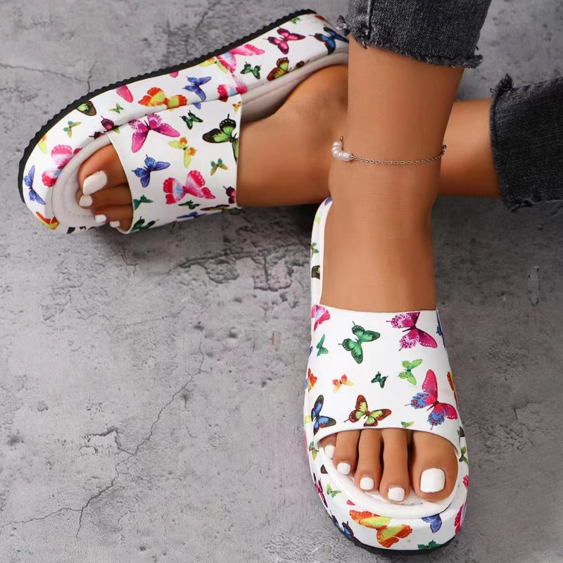 🌸✨Rutschfeste, schweißabsorbierende Plateau-Slipper