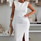 ⏳24-Stunden-Lieferung💥Ärmelloses, figurbetontes Damenkleid mit Schlitz