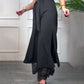 Sexy Damenhose mit weitem Bein und Spitzen-Innenfutter