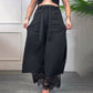Sexy Damenhose mit weitem Bein und Spitzen-Innenfutter