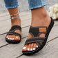🔥2025 Sommer-Rabatt🩴Bequeme flache Sandalen mit offener Spitze für breite Füße💖