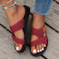 🔥2025 Sommer-Rabatt🩴Bequeme flache Sandalen mit offener Spitze für breite Füße💖