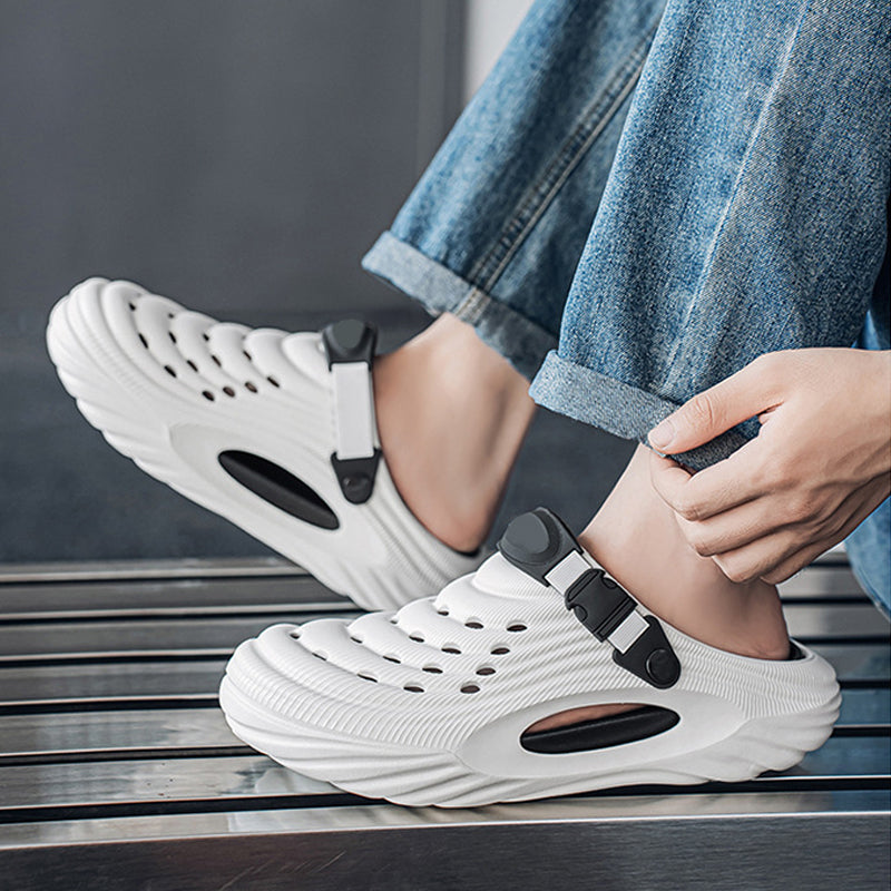 Atmungsaktive Slip-On-Sandalen für Herren👣Zwei Arten, ein Paar Schuhe zu tragen👣