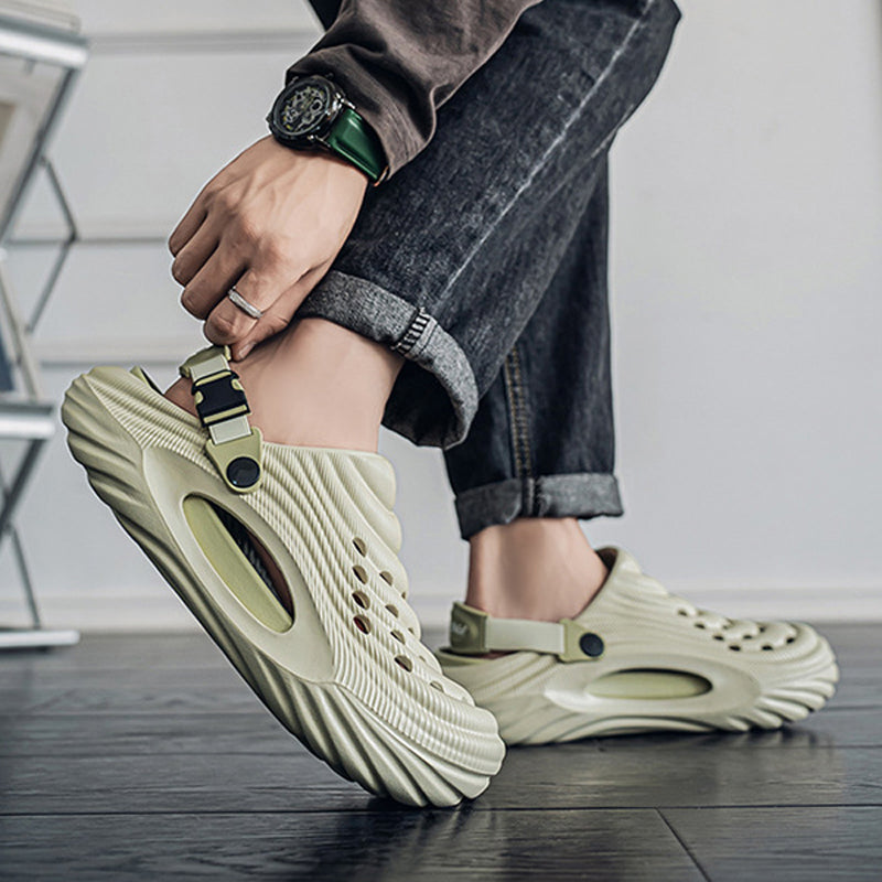 Atmungsaktive Slip-On-Sandalen für Herren👣Zwei Arten, ein Paar Schuhe zu tragen👣