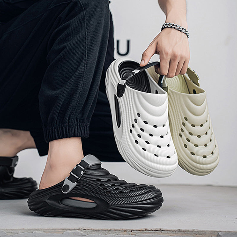 Atmungsaktive Slip-On-Sandalen für Herren👣Zwei Arten, ein Paar Schuhe zu tragen👣