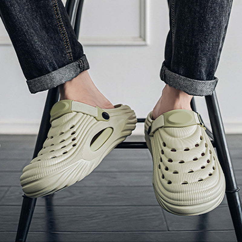 Atmungsaktive Slip-On-Sandalen für Herren👣Zwei Arten, ein Paar Schuhe zu tragen👣