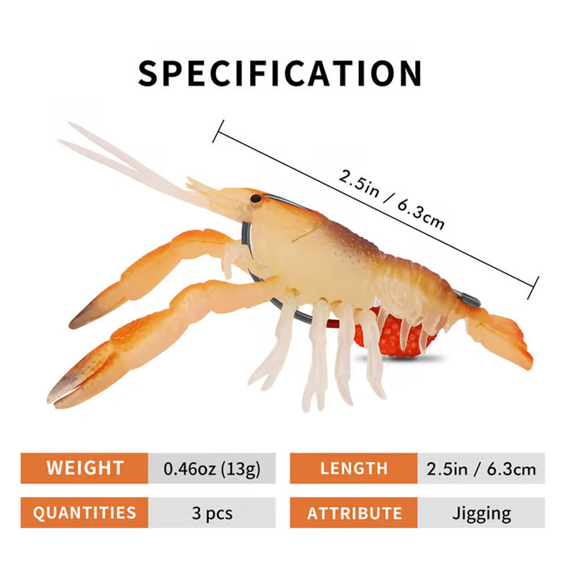 🔥Soft Shrimp Swimbait Vorgeriggte Angeln Jig Köder