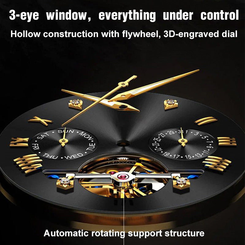 Luxusdesign Dodecagon Quartz Watch Neues multifunktionales Männer -Armbanduhr