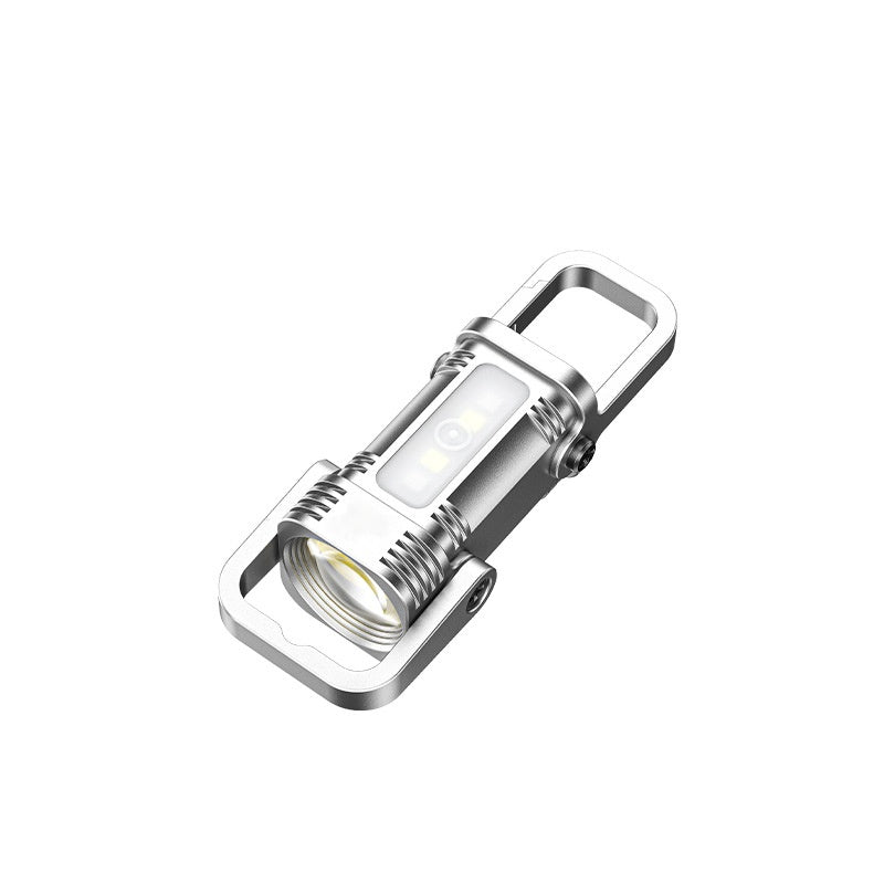 Multifunktionale Mini-Schlüsselanhänger-Taschenlampe mit Clip