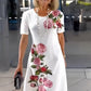 🌸Frühjahrsangebote💐 Rose Bloom Kurzarmkleid