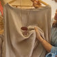 Damen-Set aus locker geschnittener Bluse und Hose mit weitem Bein und Blumenmuster