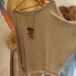 Damen-Set aus locker geschnittener Bluse und Hose mit weitem Bein und Blumenmuster