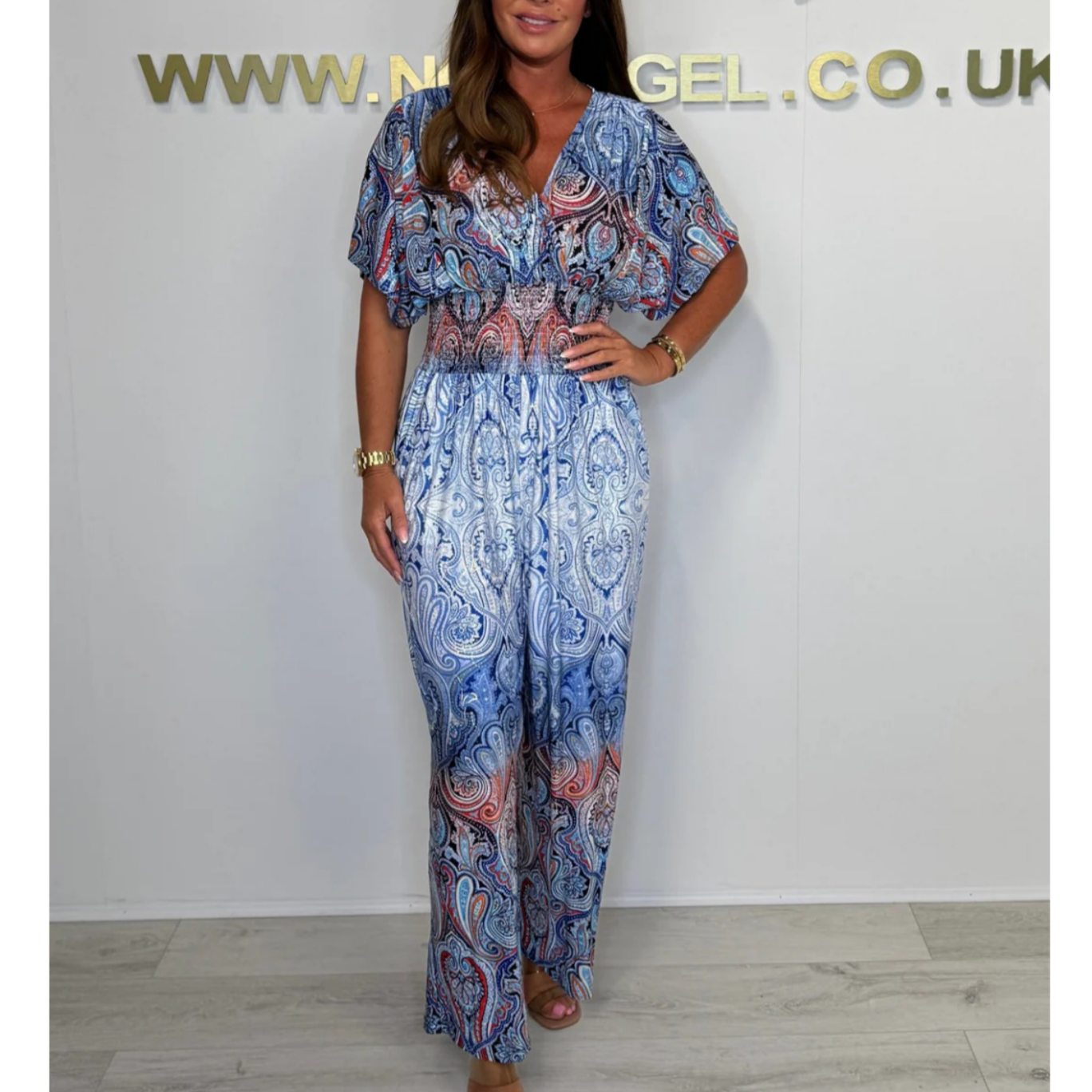 🔥Summer Hot Sale-49% Rabatt🩷Böhmischer Print-Overall mit weitem Bein