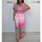 🔥Summer Hot Sale-49% Rabatt🩷Böhmischer Print-Overall mit weitem Bein