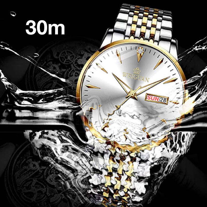 💼✨ 10 ATM Wasserdichtigkeit + Leuchtzifferblatt! Rund um die Uhr Zuverlässigkeit am Handgelenk für den professionellen Gentleman ⌚