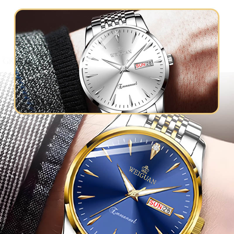 💼✨ 10 ATM Wasserdichtigkeit + Leuchtzifferblatt! Rund um die Uhr Zuverlässigkeit am Handgelenk für den professionellen Gentleman ⌚