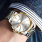 💼✨ 10 ATM Wasserdichtigkeit + Leuchtzifferblatt! Rund um die Uhr Zuverlässigkeit am Handgelenk für den professionellen Gentleman ⌚