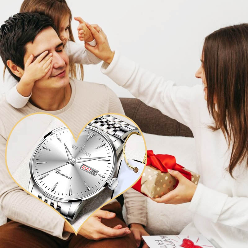 💼✨ 10 ATM Wasserdichtigkeit + Leuchtzifferblatt! Rund um die Uhr Zuverlässigkeit am Handgelenk für den professionellen Gentleman ⌚
