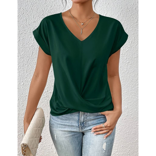 🔥🔥Lässiges Kurzarm-T-Shirt für Damenbekleidung