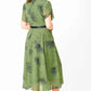 🔥 Damen A-Linie Midikleid mit Gürtel 🌸 Sommer Must-Have Blumenkleid