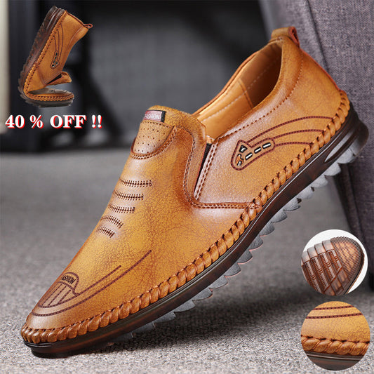 🔥50 % RABATT🔥Atmungsaktive, rutschfeste Ledersneaker für Herren