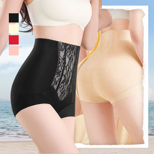 Hoch taillierte formgebende Bodyhose