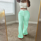 Zweiteiliges Set aus ärmellosem Tanktop und Hose mit Kordelzug für Damen