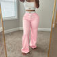 Zweiteiliges Set aus ärmellosem Tanktop und Hose mit Kordelzug für Damen